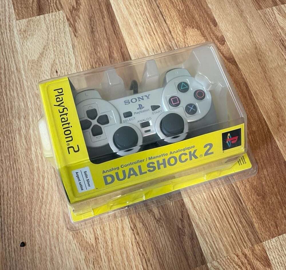 Sony DualShock 2 Analog Controller for PlayStation 2, Satin Silver